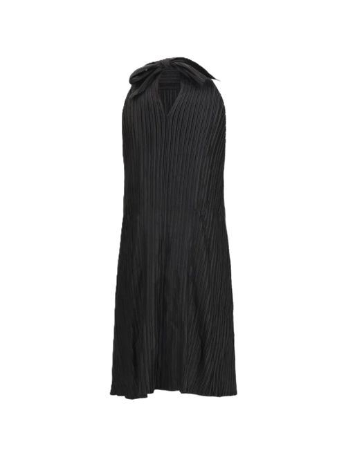 Gongdid Design Wavy Halter Abito corto con fiocco nero Gongdid design | GD264BLACK